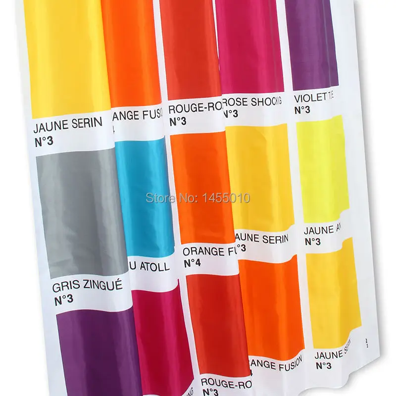 Счастливое дерево ткань полиэстер PANTONE водонепроницаемый занавеска для душа