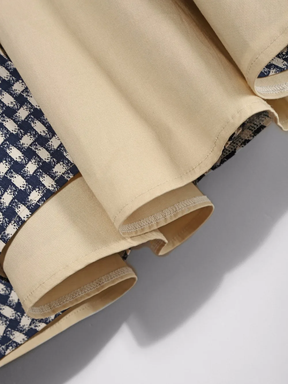 Для женщин Винтаж плед лоскутное свободное хлопковое платье Одри Хепберн 1950 s