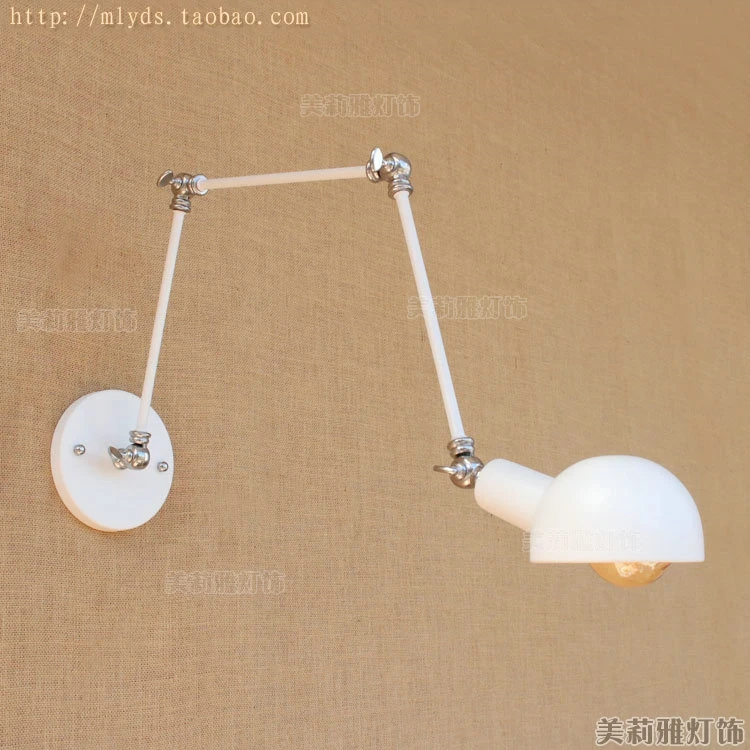 Goedkoop Vintage Wandlamp Glazen Wandlamp 110V 220V Wandlamp Voor Werkkamer Slaapkamer Badkamer Eetkamer Woonkamer Swing Arm Wandlampen