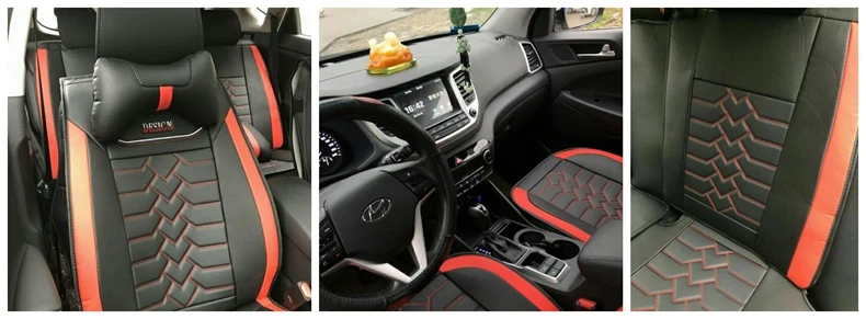 Комплект чехлов для автомобильных сидений для hyundai Elantra Sonata ix35 I40 I30 Accent Avante Grand-SantaFe Solaris Genesis IONIQ Azero Creta tucson