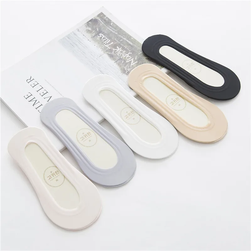 

3 Pairs / Bag Summer Lace Socks Popular Socks Women's Solid Color Cotton Boat Socks Tube Wild Explosion Lace Socks SW-44-1