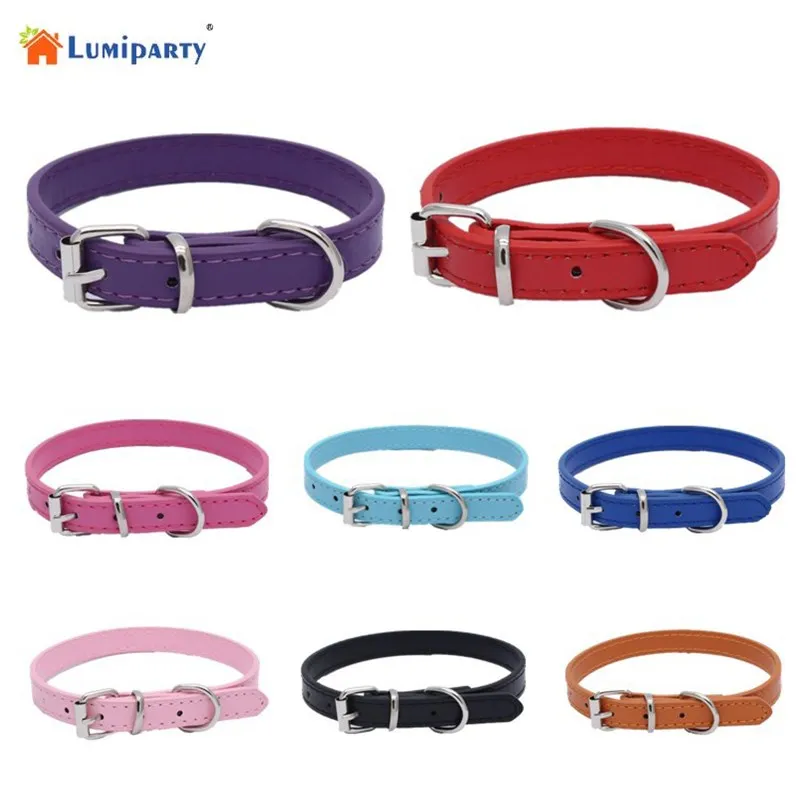LumiParty регулируемые ошейники из искусственной кожи для домашних животных для кошек щенков ошейник-40