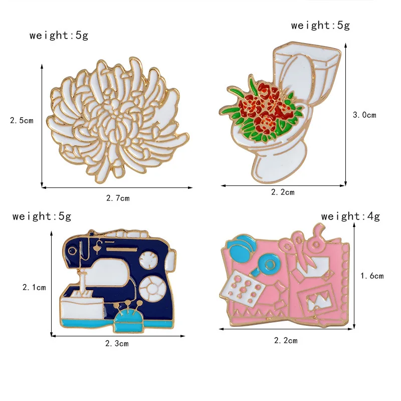 Новая брошь пирамида Туалетная доска цветок капля масло креативный дизайн