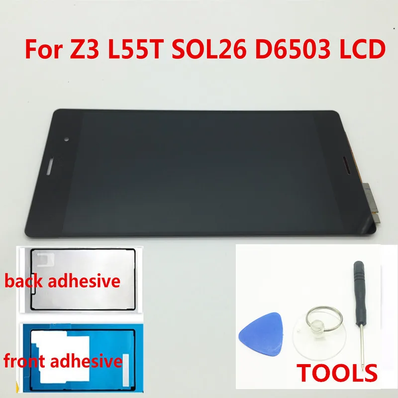 ЖК дисплей 5 2 ' черный белый протестированный для Sony Xperia Z3 D6603 D6653 L55t D6683 сенсорный