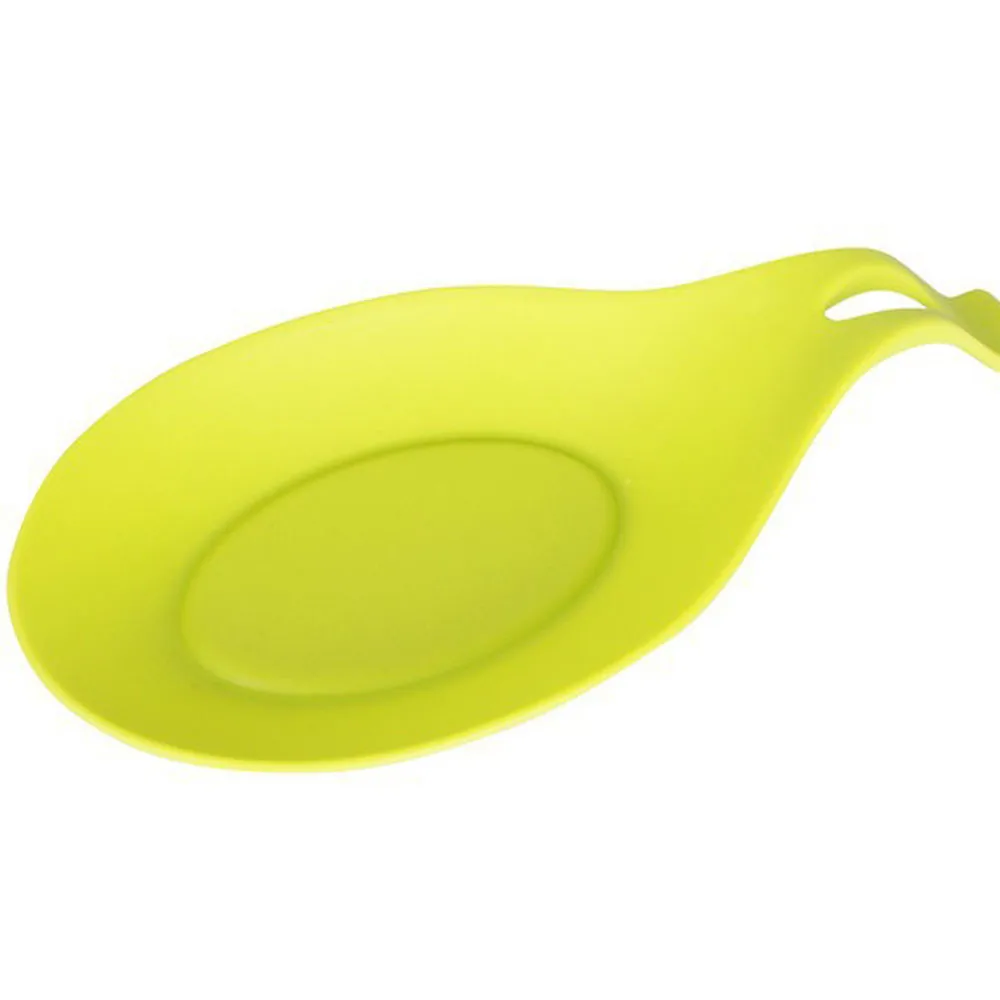 1 шт. разные цвета Гибкая Силиконовая Термостойкая Ложка Вилка коврик|Коврики и