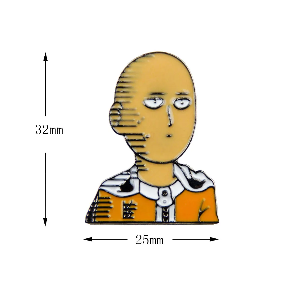 Аниме ONE PUNCH-MAN эмалированная булавка значок Wanpanman Saitama нагрудная булавка брошь
