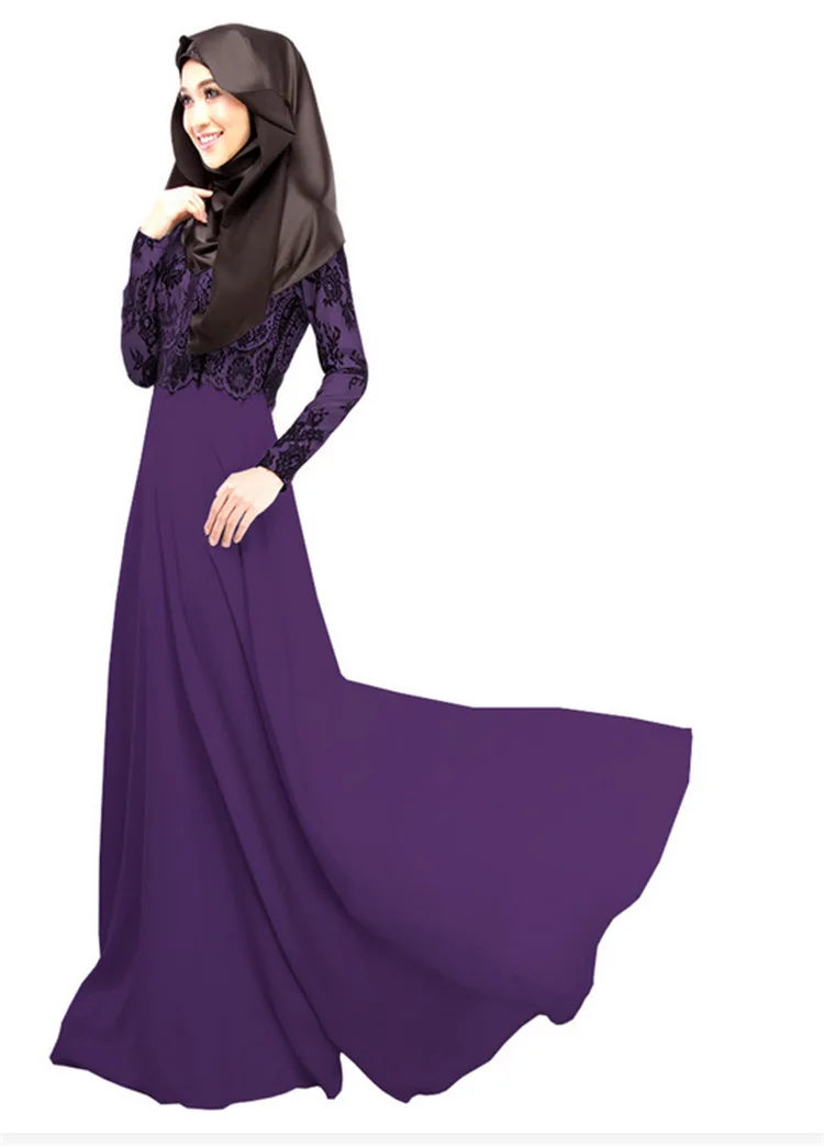 Длинное кружевное платье-макси Abaya | Тематическая одежда и униформа