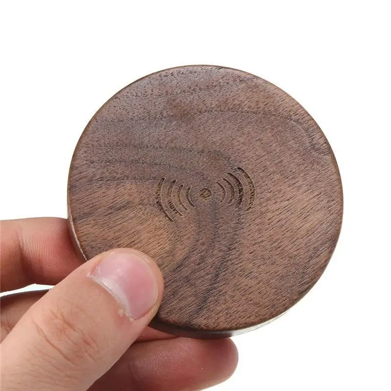 Горячая продажа Беспроводная зарядка деревянная пластина Qi Беспроводное