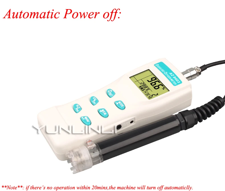 Портативный детектор растворенного кислорода для аквакультуры анализатор