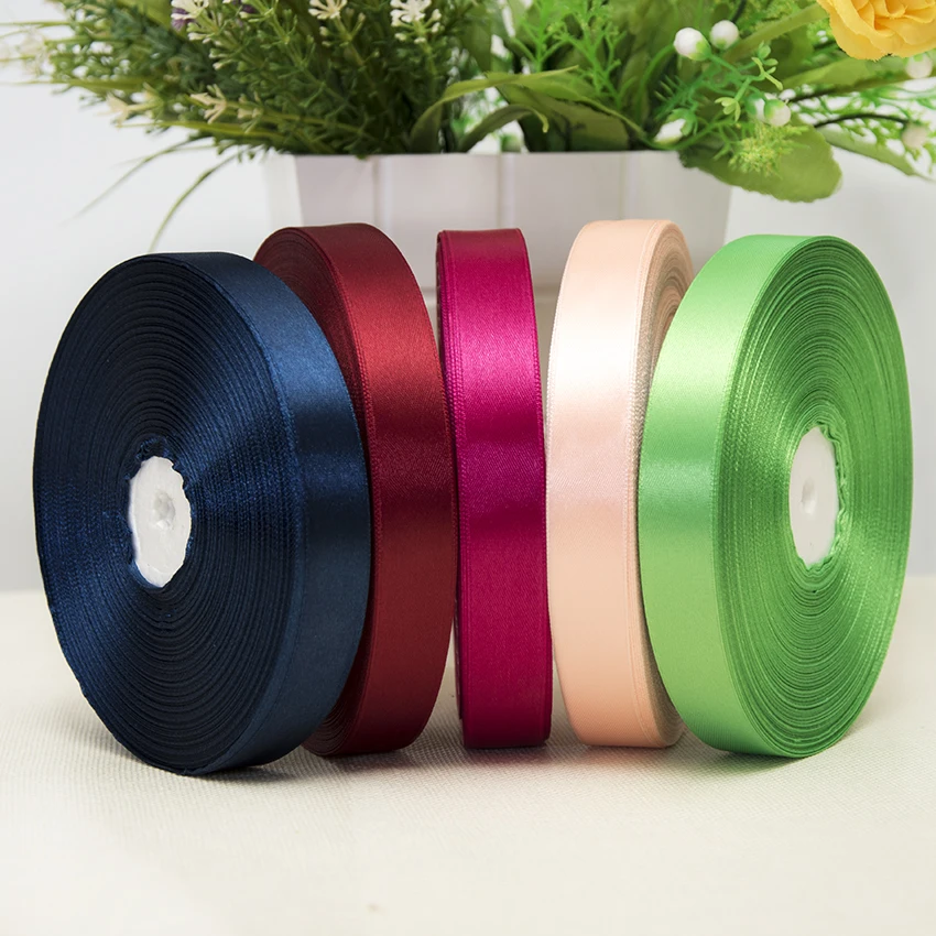 Атласная лента болотного цвета 20 мм 25 ярдов|25 yard|satin ribbon weddingsilk satin |