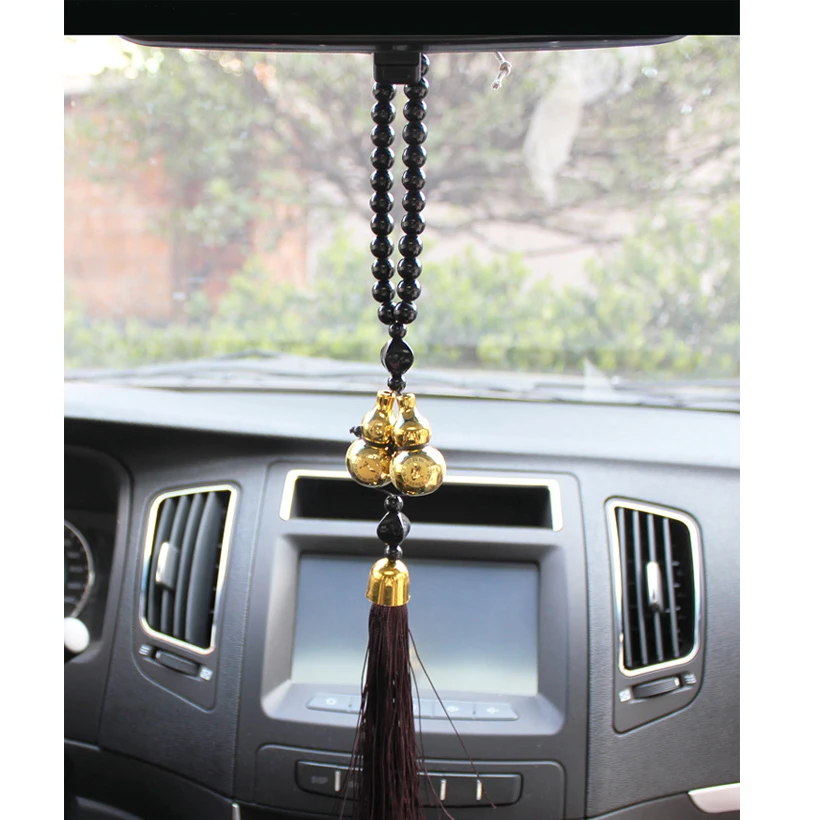 Модный автомобильный кулон аксессуары позолоченный двойной амулет для