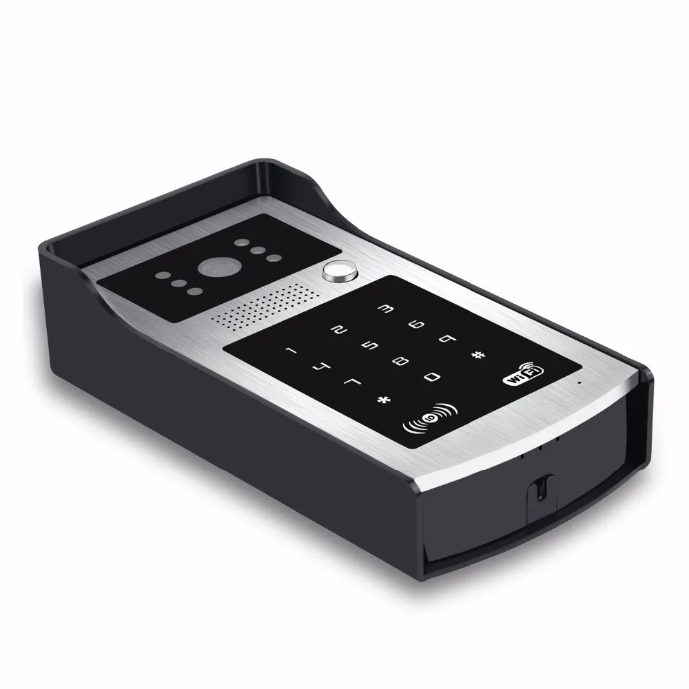 Android ISO App WIFI Video Door Phone RFID &amp Code Keypad Doorbell Electric Lock System Apply to Families/floors/villas/apartment |
