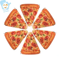 175cm inflatable pizza slice swimming float inflatable floating mattress pool water fun raft
