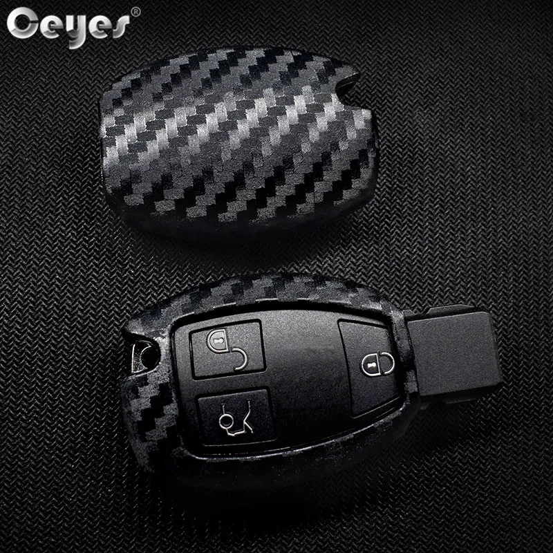 Защитный чехол для ключа из углеродного волокна Mercedes Benz C200 R350 CLA|Футляр