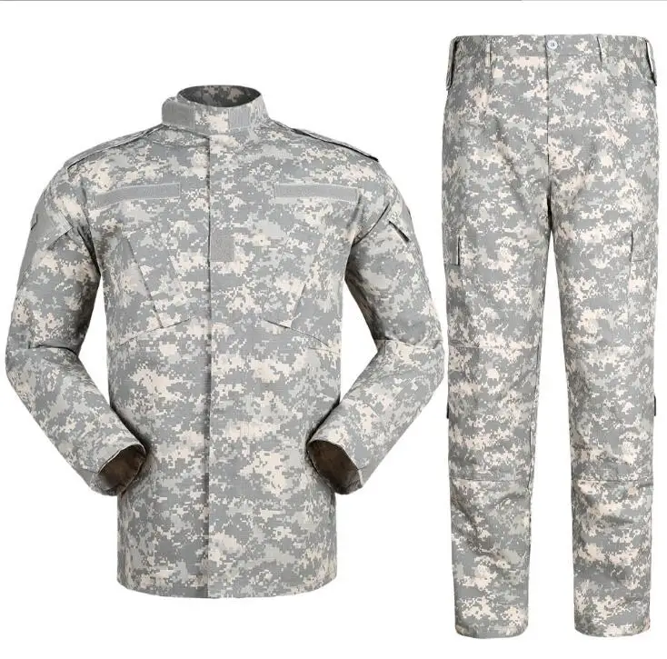 ACU Тактическая страйкбольная охотничья одежда Брюки Военная Униформа Bdu комплект одежды армейская тактическая рубашка куртка брюки камуфляжная форма - Цвет: ACU