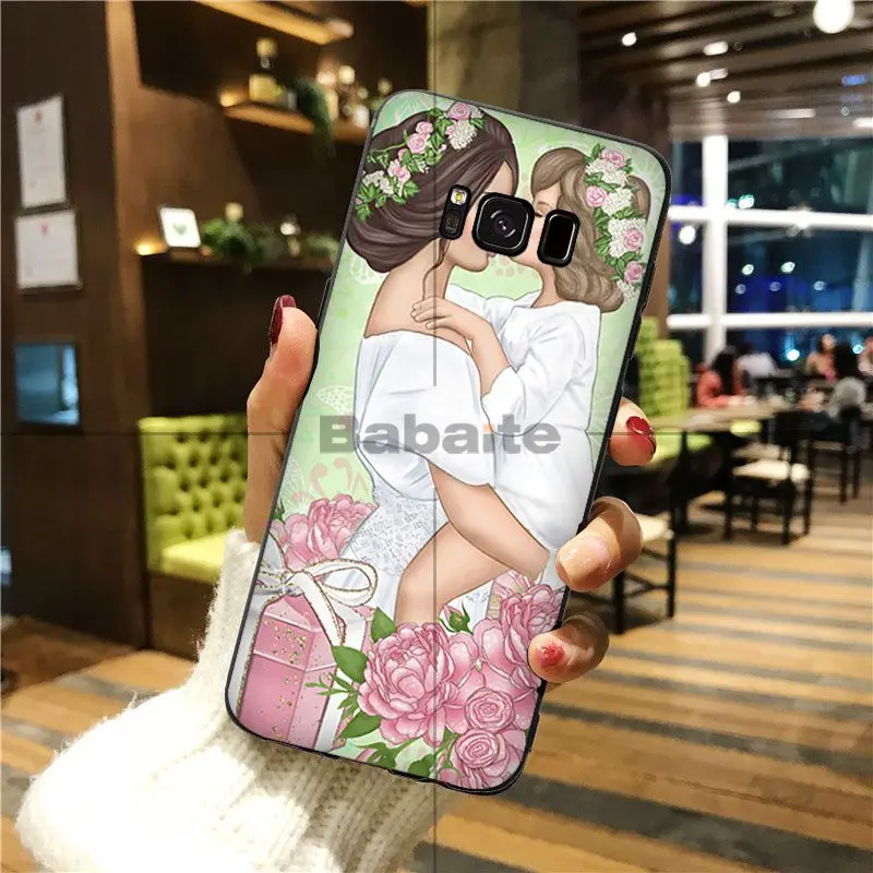 Новый ультратонкий чехол для телефона Babaite с черными и коричневыми волосами мамы