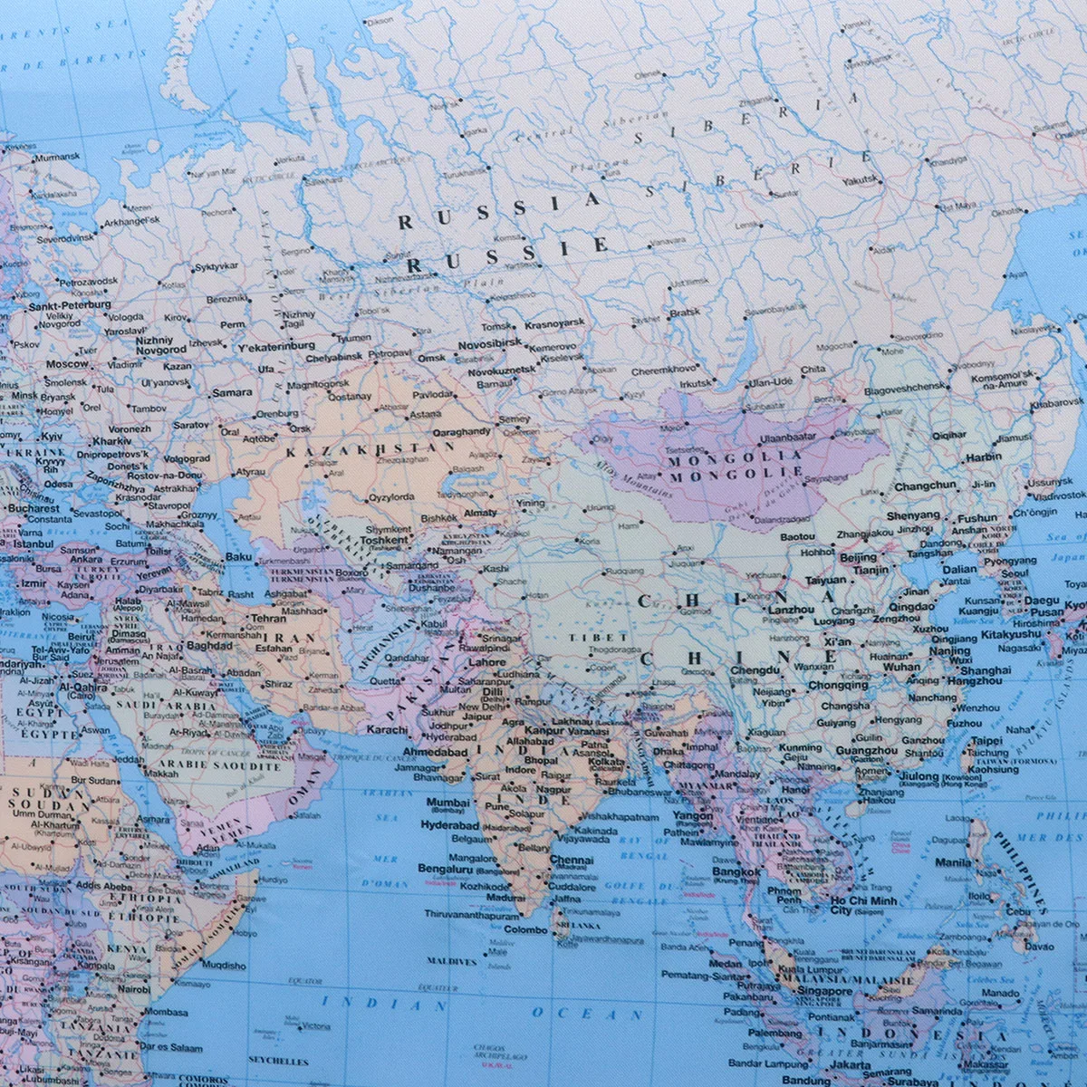 1 шт. Карта мира Плакат Блестящий шелковый росписи для дома школы украшения