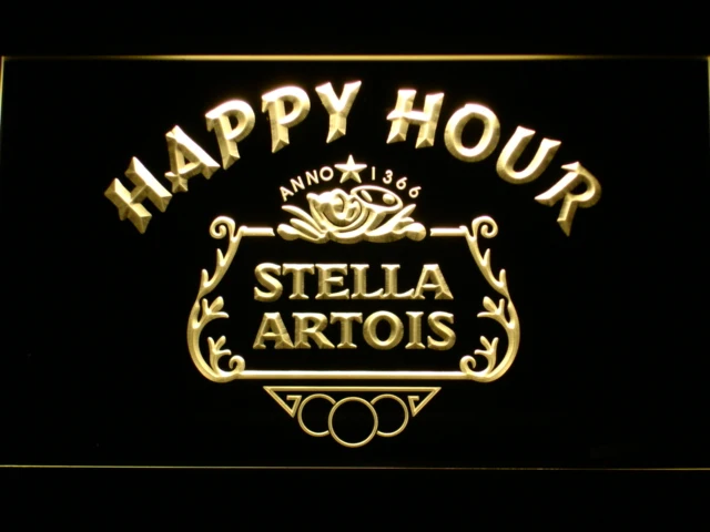 616 Stella Artois пивной Счастливый час бар светодиодные неоновые световые знаки с