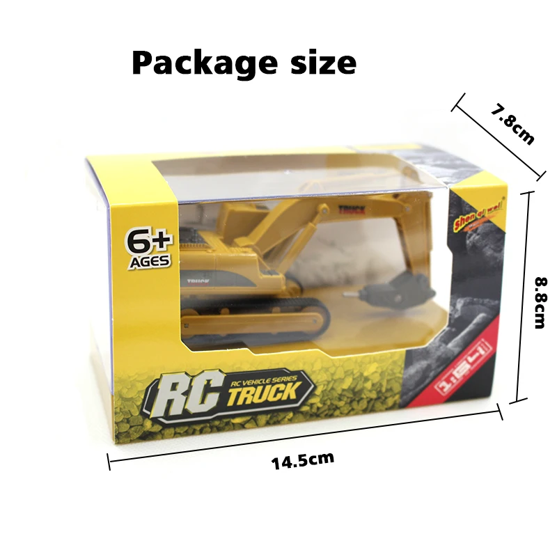 RC грузовики 1: 64 пульт дистанционного управления Строительный автомобиль мини экскаватор имитационная модель инженерный автомобиль игрушечный экскаватор кран бульдозер