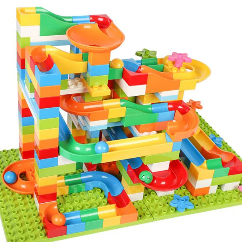 42 256 шт мраморные беговые блоки мраморный беговой лабиринт Шариковая дорожка