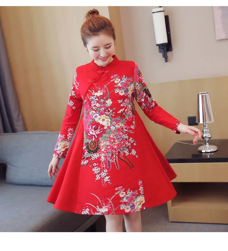 TAJIYANE 2018 Новое красное черное китайское женское платье Cheongsam сексуальное