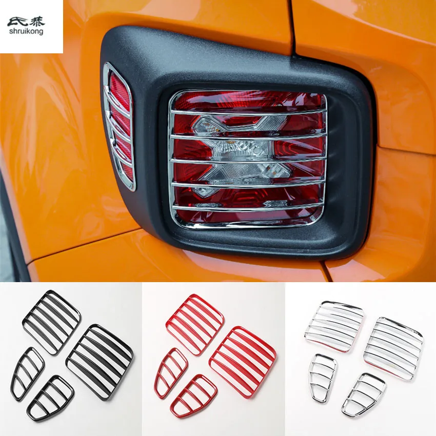 4 шт./лот для 2015 2016 2017 JEEP Renegade ABS хромированные Автомобильные аксессуары Наклейки