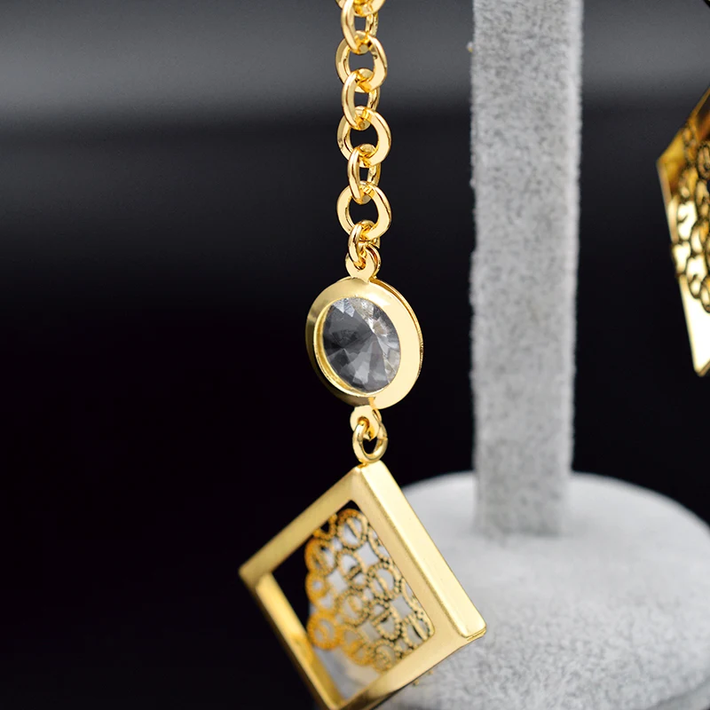 Ювелирные изделия Sunny Jewelry квадратные серьги фурнитура для женщин длинные