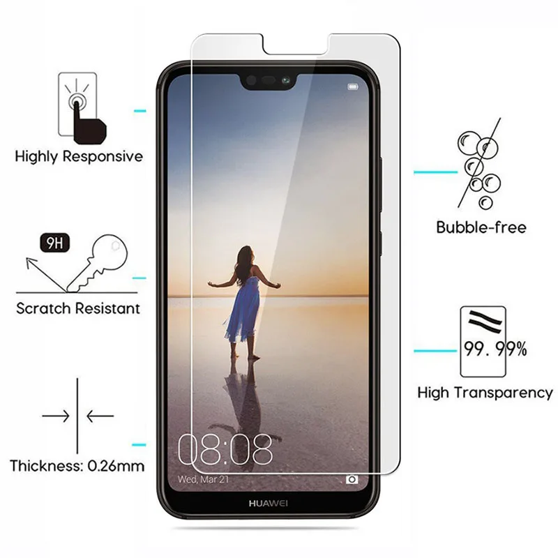 Закаленное стекло 9H для Huawei P20 Lite Nova 3e 2.5D защита экрана защитная пленка ANE-LX1 ANE LX1 |