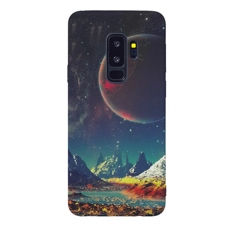 Луна Чехол для samsung Galaxy S10 S9 S8 S7 плюс Lite край мягкий силиконовый чехол телефон ТПУ