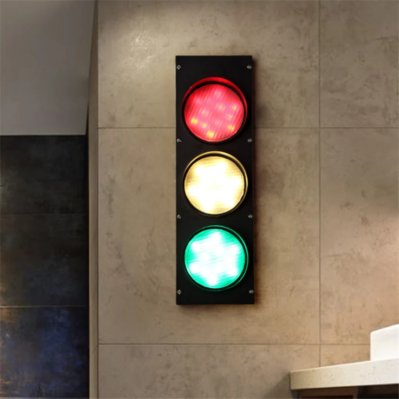 Loft Industrial Study Led Wall Light Creative Traffic Design Bedside Aisle Bar Coffee Shop Lamp Free Shipping | Освещение