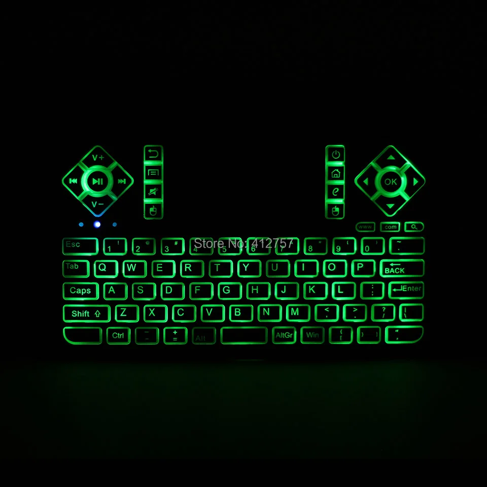 [100 шт.] Беспроводная мини клавиатура Q9 с RGB подсветкой 2 4 ГГц Воздушная мышь