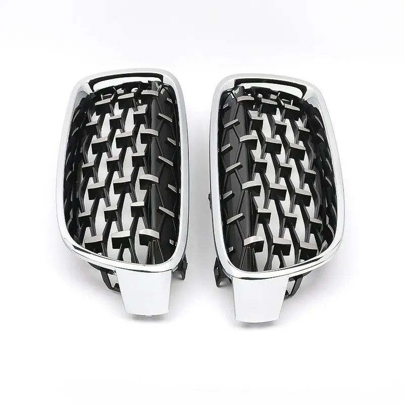 Partol 2x Алмазная решетка метеорного стиля передний бампер для автомобиля