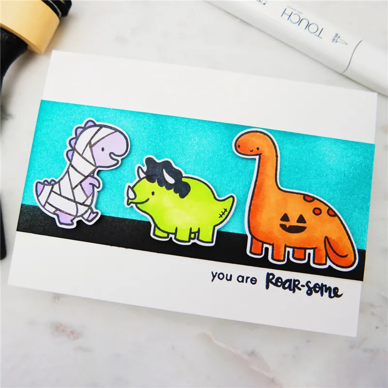 Диярты 7 шт./лот динозавр плашки Юрского периода животные Металл резка дерево для