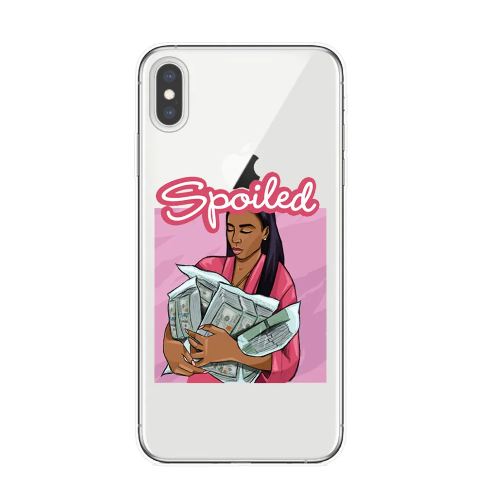 T5539 KDMOJI чехлы для телефонов из прозрачного силикона для iPhone Xs 7 7Plus 8 8 Plus X 6 6splus 5 5S SE XS MAX XR XS задняя крышка - Цвет: T5539