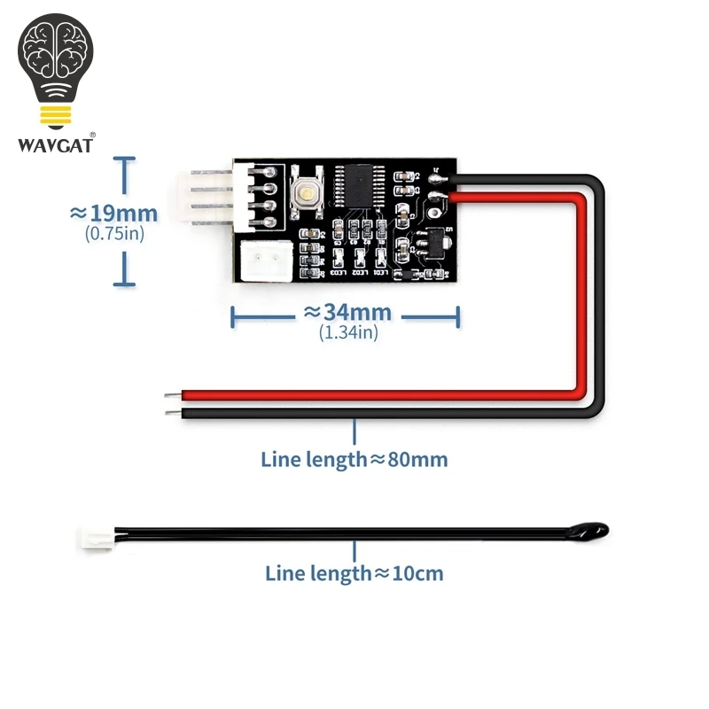 VHM 802 DC 12V PWM Температура контроллер вентилятора 4 проводной Скорость регулятор для