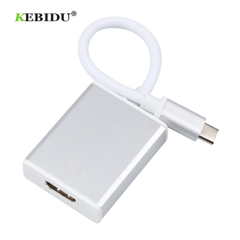Высококачественный адаптер Kebidu Type C HDMI USB 3 1 штекер гнездо 1080P HDTV кабель для Macbook