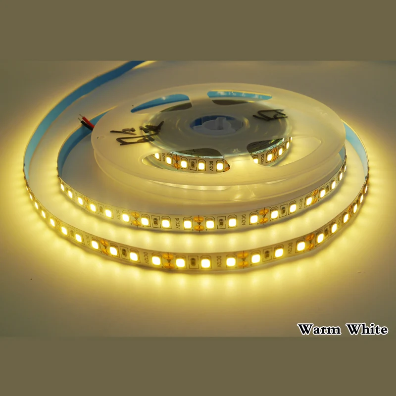 Гибкий светодиодный светильник 5 м 2835 SMD DC 12 В 120 светодиодный s/M не водонепроницаемый белый/теплый белый/натуральный белый/синий/голубой/Золотой Желтый