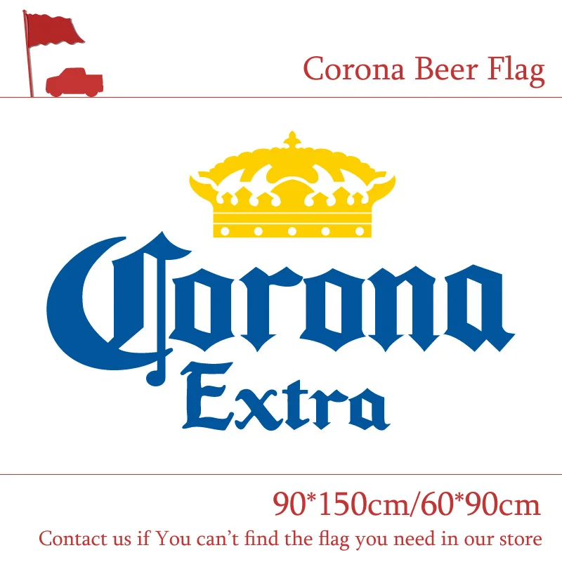 90*150 см 60*90 пиво corona баннер флаг 3x5FT 100D цифровая печать Декорации для торжеств бар