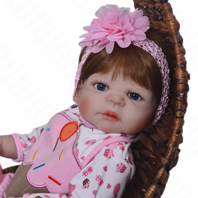Reborn Детская кукла Bebe полная силиконовая девочка игрушка Реалистичная