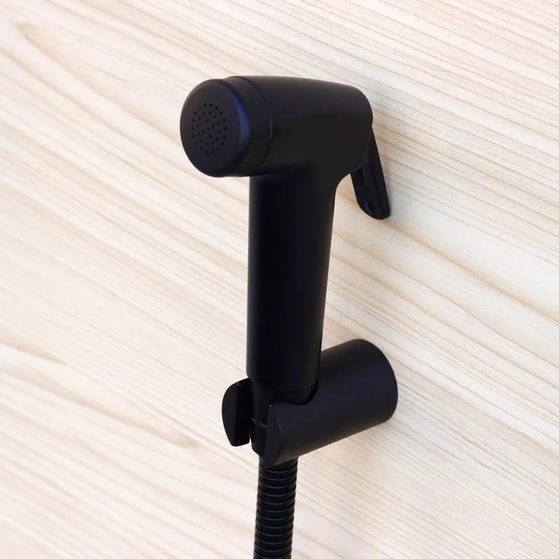Черный биде спрей смеситель для душа опрыскиватель 1 5 м шланг и держатель набор в