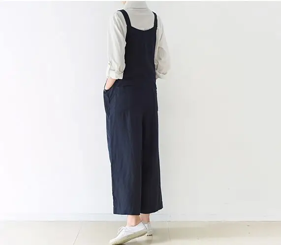 Женский комбинезон с широкими штанинами элегантный Свободный длинными