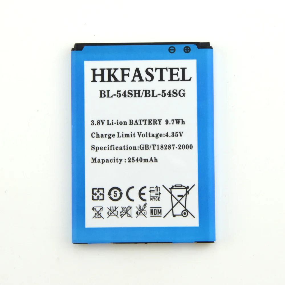 Hkfastel Оригинальный Новый BL-54SH BL-54SG литий-ионный аккумулятор для мобильного