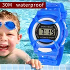 Детские спортивные часы для девочек, светодиодные электронные водонепроницаемые часы, Аналоговые Цифровые Спортивные Повседневные пластиковые часы, детский будильник
