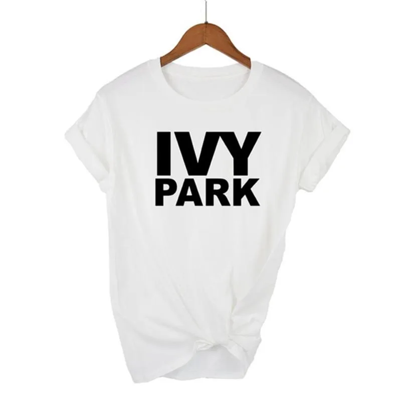 Новинка 2019 года IVY PARK с буквенным принтом для женщин футболка смешной короткий