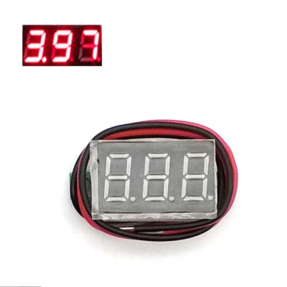 Red 0,36 дюймов Мини ЖК-дисплей Вольтметр Амперметр Voltimetro Amperimet Цифровой DC 4,7-30 в СВЕТОДИОДНЫЙ Мини цифровой вольтметр Амперметр - Цвет: Red