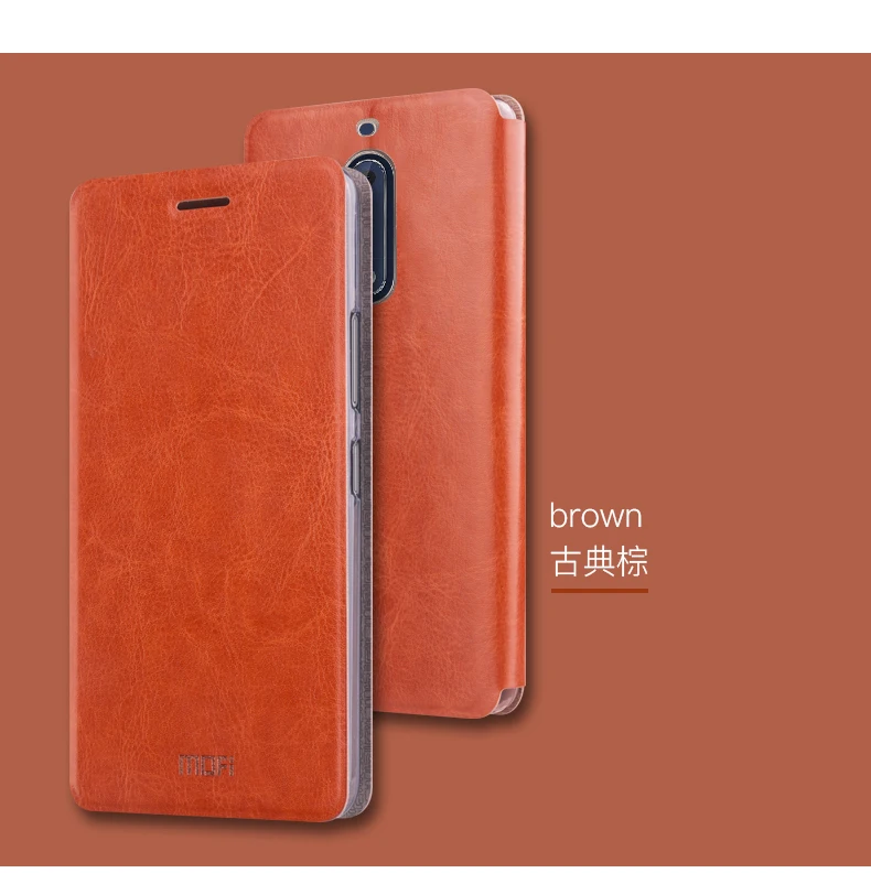 Для nokia 5 nokia сердце TA-1008 TA-1030 чехол MOFI чехол-подставка Высокое качество Флип кожаный чехол для nokia 5 Чехол-книжка
