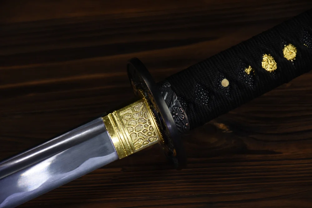 

Fully Handmade Full Tang Real Japanese yi sword 1045 Carbon Steel Samurai Katana Sharp Edge