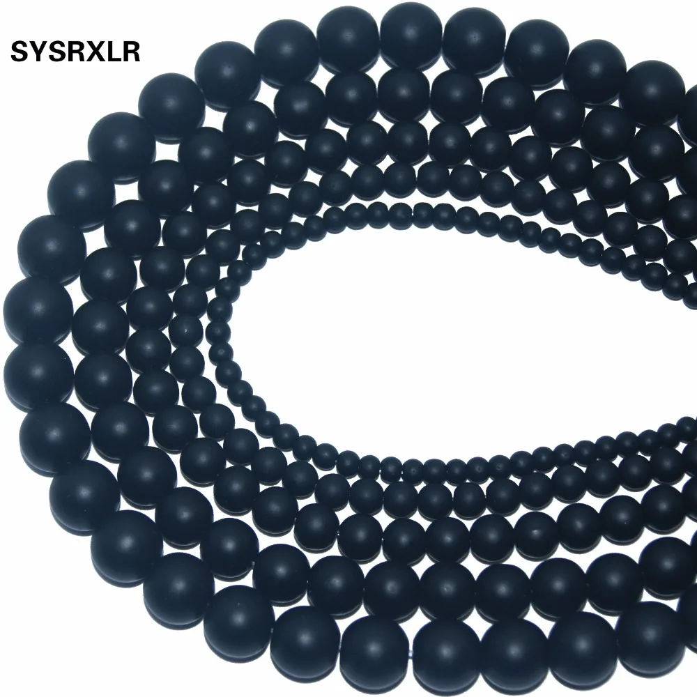 Бусины Из Натурального оникса 15 дюймов нить 4/ 6/ 8/10/12 мм|stone beads|natural stone beadsnatural beads