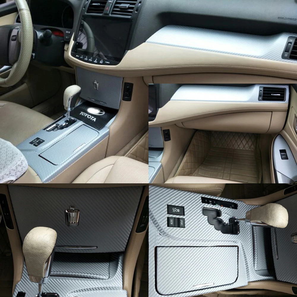 Для Toyota crown generation 12/14 внутренняя Центральная панель управления дверная ручка наклейки из углеродного волокна наклейки аксессуары для стайлинга автомобилей