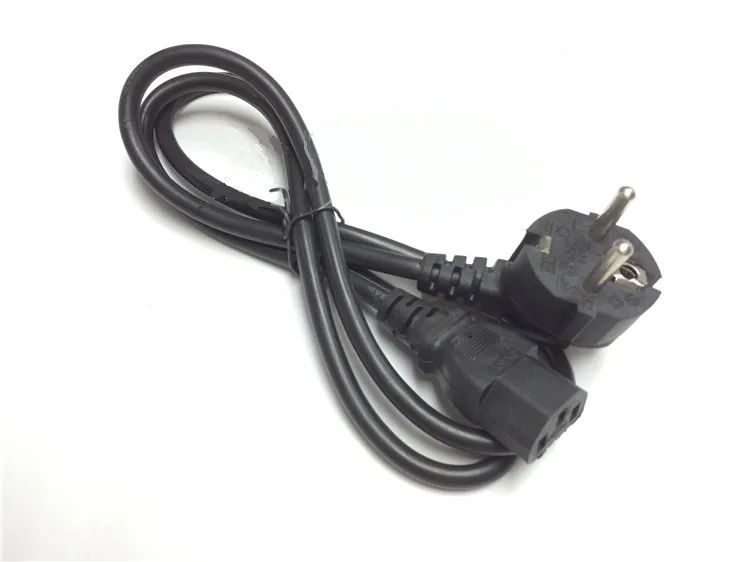 1 2 м ЕС/Европа 3Pin Мощность Шнур питания Кабель ЕС 3 зубец адаптер переменного тока